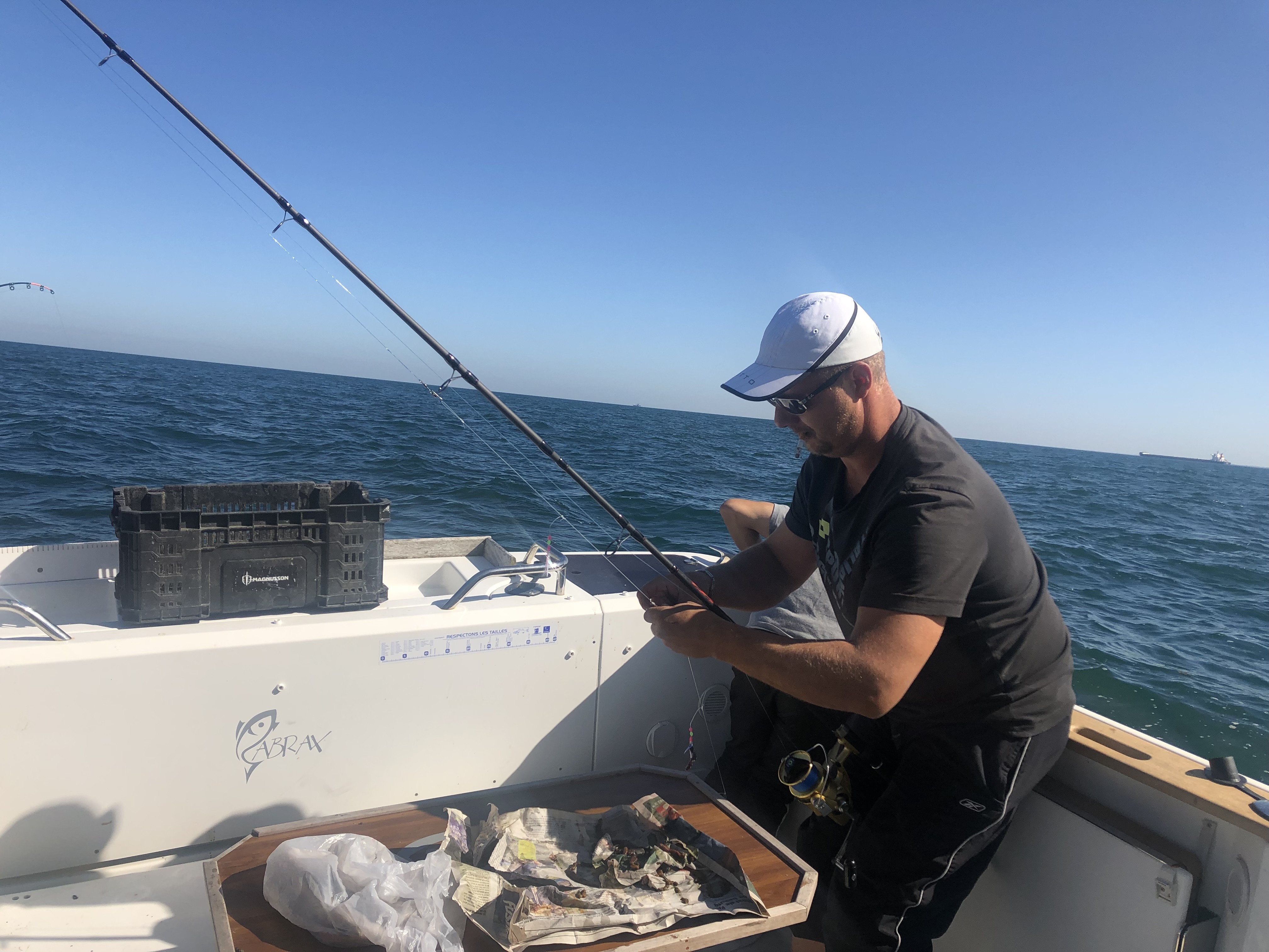 entrain de pêcher