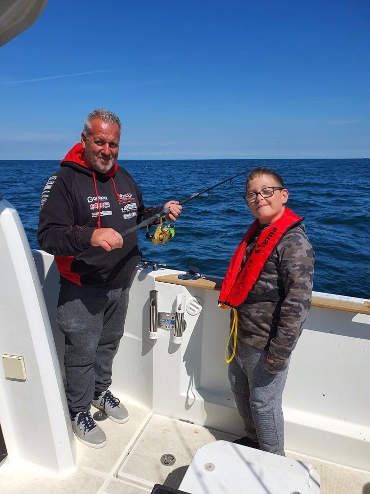 Parti de Peche entre père avec l association le loup de mer